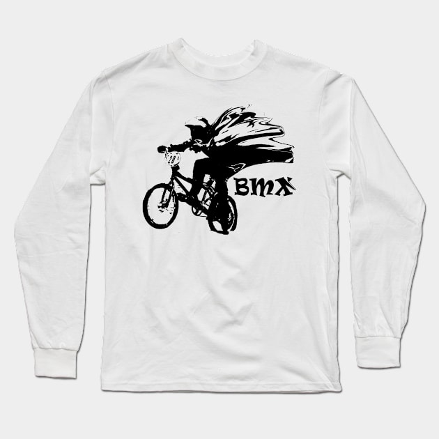 bmx Long Sleeve T-Shirt by rickylabellevie